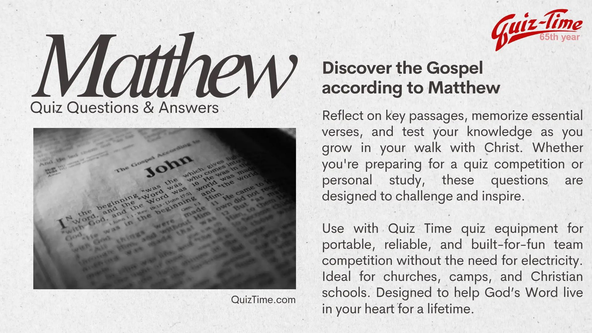 Book of Matthew Bible quiz questions and answers